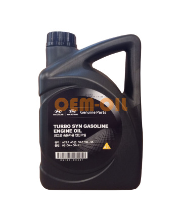Моторное масло HYUNDAI Turbo SYN Gasoline Engine Oil SAE 5W-30 (4л)