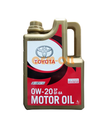 Моторное масло TOYOTA Motor Oil SAE 0W-20 SP GF-6A (4л)