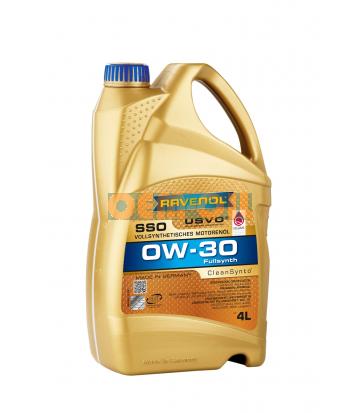 Моторное масло RAVENOL SSO SAE 0W-30 (4л) new