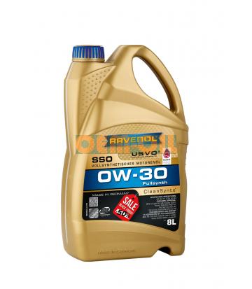 Моторное масло RAVENOL SSO SAE 0W-30 (8л) new