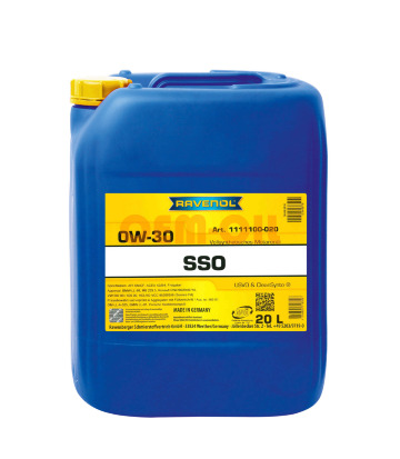 Моторное масло RAVENOL SSO SAE 0W-30 (20л) new