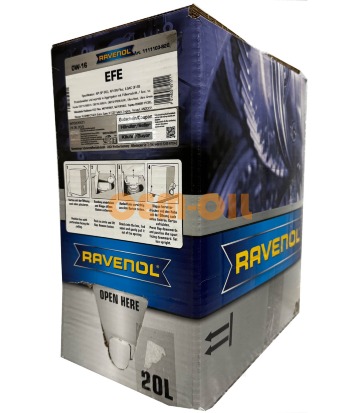 Моторное масло RAVENOL EFE Extra Fuel Economy SAE 0W-16 (20л) ecobox