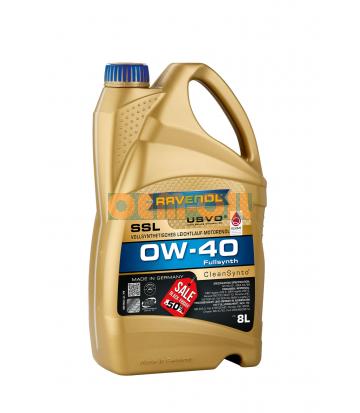 Моторное масло RAVENOL SSL SAE 0W-40 (8л) new