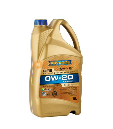 Моторное масло RAVENOL DFE SAE 0W-20 (5л)