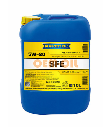 Моторное масло RAVENOL SFE SAE 5W-20 (10л) new