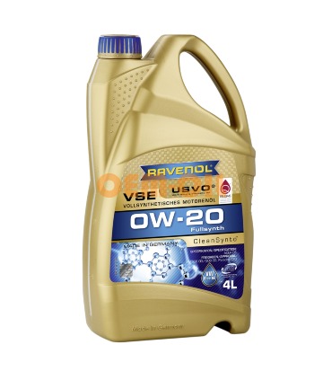 Моторное масло RAVENOL VSE SAE 0W-20 (4л)