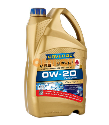 Моторное масло RAVENOL VSE SAE 0W-20 (5л) 4+1
