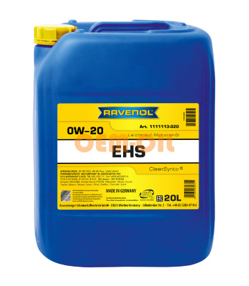 Моторное масло RAVENOL EHS SAE 0W-20 (20л)