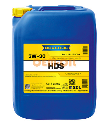 Моторное масло RAVENOL HDS Hydrocrack Diesel Specif SAE 5W-30 (20л) 
