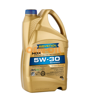 Моторное масло RAVENOL HDX SAE 5W-30 (4л)