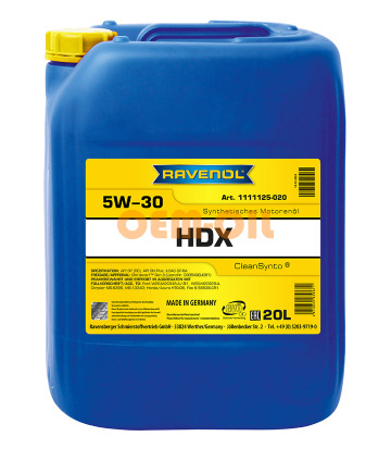 Моторное масло RAVENOL HDX SAE 5W-30 (20л)