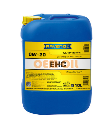 Моторное масло RAVENOL EHC SAE 0W-20 (10л)