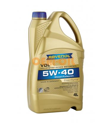 Моторное масло RAVENOL VDL SAE 5W-40 (4л) new