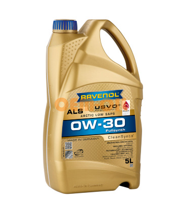 Моторное масло RAVENOL Arctic Low SAPS ALS SAE 0W-30 (5л) 