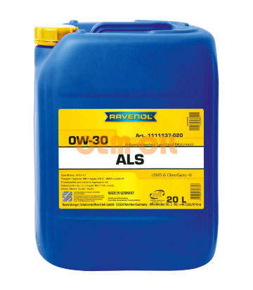 Моторное масло RAVENOL Arctic Low SAPS ALS SAE 0W-30 (20л) 