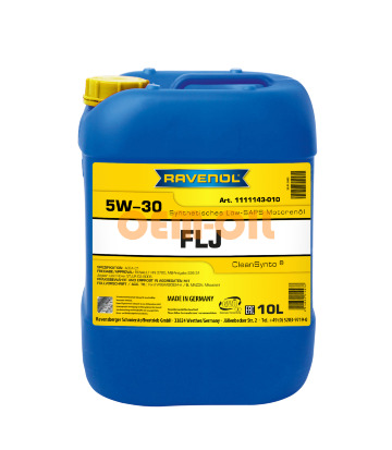 Моторное масло RAVENOL FLJ SAE 5W-30 (10л) 