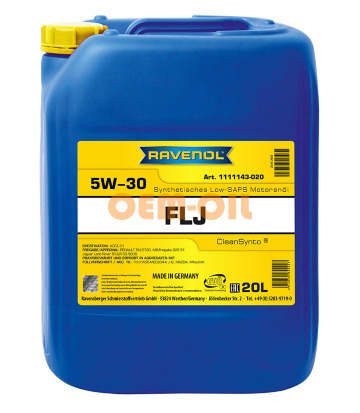 Моторное масло RAVENOL FLJ SAE 5W-30 (20л) 