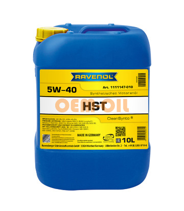 Моторное масло RAVENOL HST SAE 5W-40 (10л)