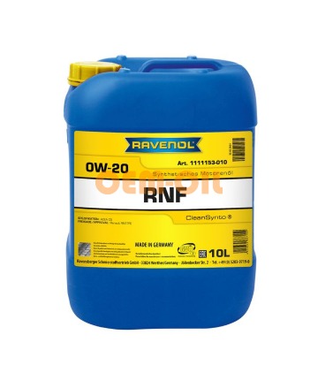 Моторное масло RAVENOL RNF SAE 0W-20 (10л) new