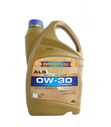 Моторное масло RAVENOL Arctic Low SAPS ALS SAE 0W-30 (4л) 