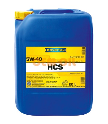 Моторное масло RAVENOL HCS SAE 5W-40 (20л) 