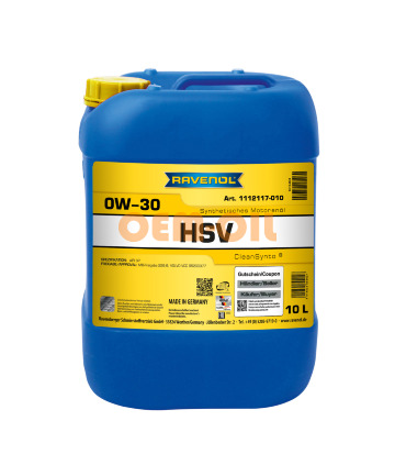 Моторное масло RAVENOL HSV SAE 0W-30 (10л)