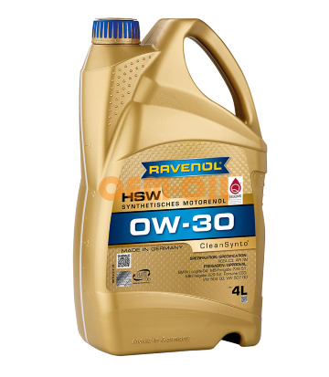 Моторное масло RAVENOL HSW SAE 0W-30 (4л)