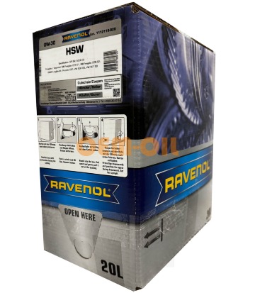 Моторное масло RAVENOL HSW SAE 0W-30 (20л) ecobox