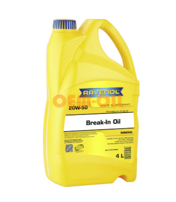 Обкаточное масло RAVENOL Break-In Oil SAE 20W-50 (4л)
