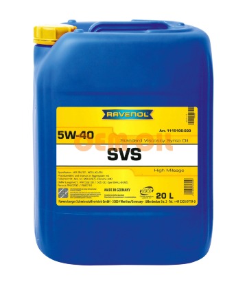 Моторное масло RAVENOL SVS Standard Viscosity Synto Oil SAE 5W-40 (20л) new