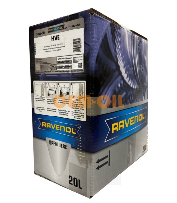 Моторное масло RAVENOL HVE High Viscosity Ester Oil SAE 10W-50 (20л) ecobox
