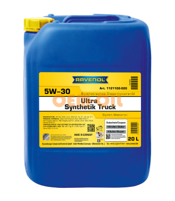 Моторное масло RAVENOL Ultra Synthetik Truck SAE 5W-30 (20л)