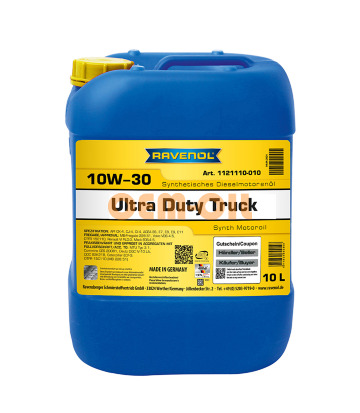 Моторное масло RAVENOL UDT Ultra Duty Truck SAE 10W-30 (10л)