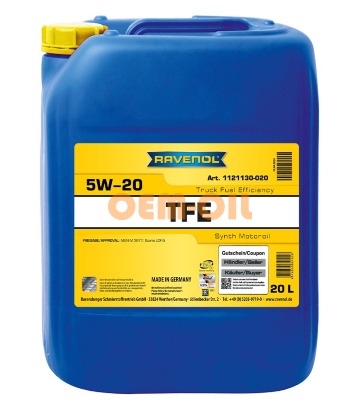 Моторное масло RAVENOL TFE Truck Fuel Efficiency SAE 5W-20 (20л)