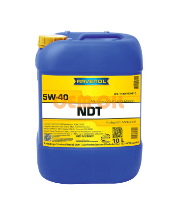 Моторное масло RAVENOL NDT SAE 5W-40 (10л) new
