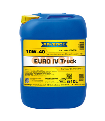 Моторное масло RAVENOL EURO IV Truck SAE 10W-40 (10л) new