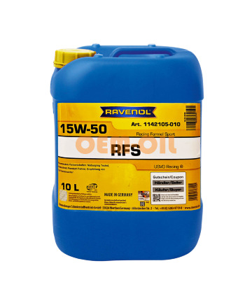  Моторное масло RAVENOL RFS SAE 15W-50 (10л) new