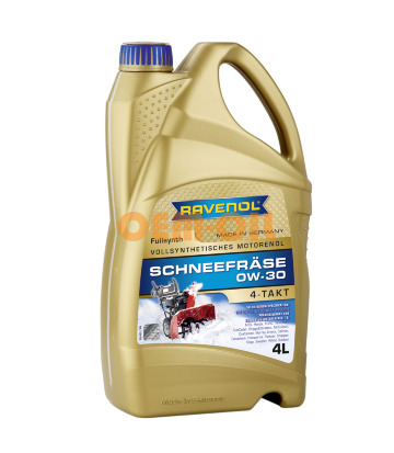 Масло для 4-Такт снегоуб.техники RAVENOL Schneefräse 4-Takt SAE 0W-30 (4л) new