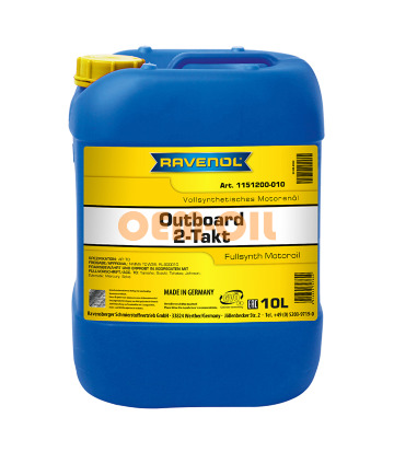 Масло RAVENOL Outboardoel 2T Fullsynth (10л) new
