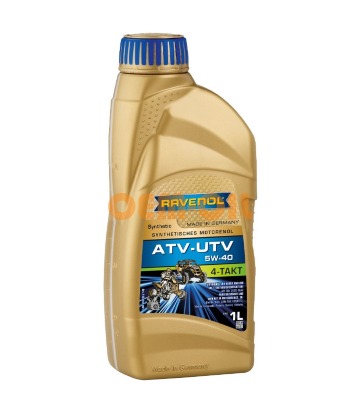 Моторное масло для 4-тактных двигателей RAVENOL ATV-UTV 4T SAE 5W-40 (1л)