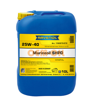 Моторное масло RAVENOL Marineoil SHPD SAE 25W-40 mineral (10л)
