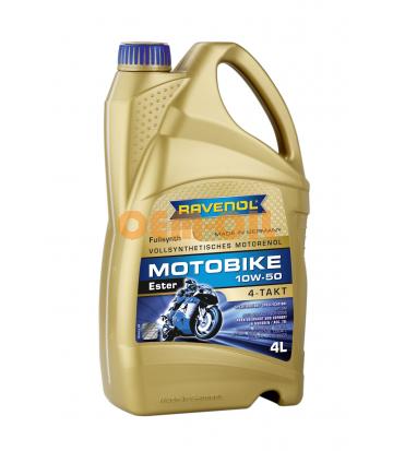 Моторное масло RAVENOL Motobike 4-T Ester SAE 10W-50 (4л) new