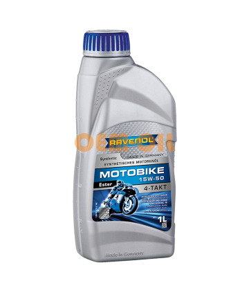 Моторное масло RAVENOL Motobike 4-T Ester 15W-50 (1л) new