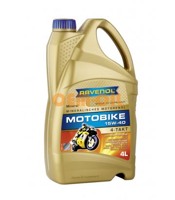 Моторное масло RAVENOL Motobike 4-T Mineral 15W-40 (4л) new