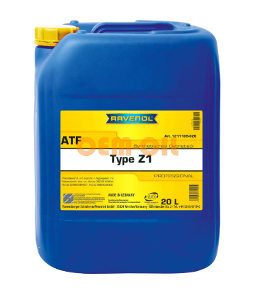 Трансмиссионное масло для АКПП RAVENOL ATF Type Z1 Fluid (20л) new