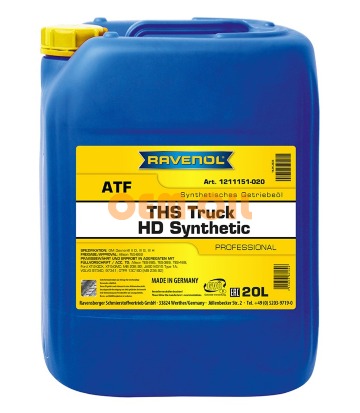 Трансмиссионное масло RAVENOL ATF THS Truck HD Synthetic (20л)