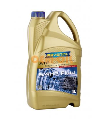 Трансмиссионное масло для АКПП RAVENOL ATF 5/4 HP Fluid (4л) new