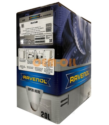 Трансмиссионное масло RAVENOL ATF ULV D-M (20л) ecobox