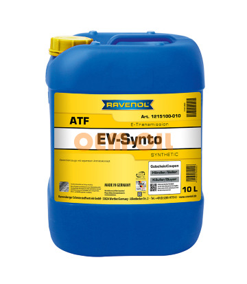 Трансмиссионное масло RAVENOL EV-Synto ATF Etransmission Fluid (10л)