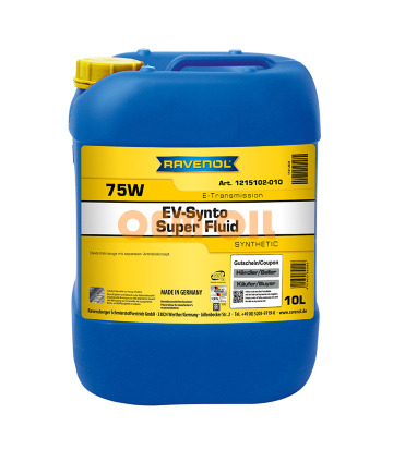 Трансмиссионное масло RAVENOL EV-Synto Super Fluid 75W E-TF (10л)